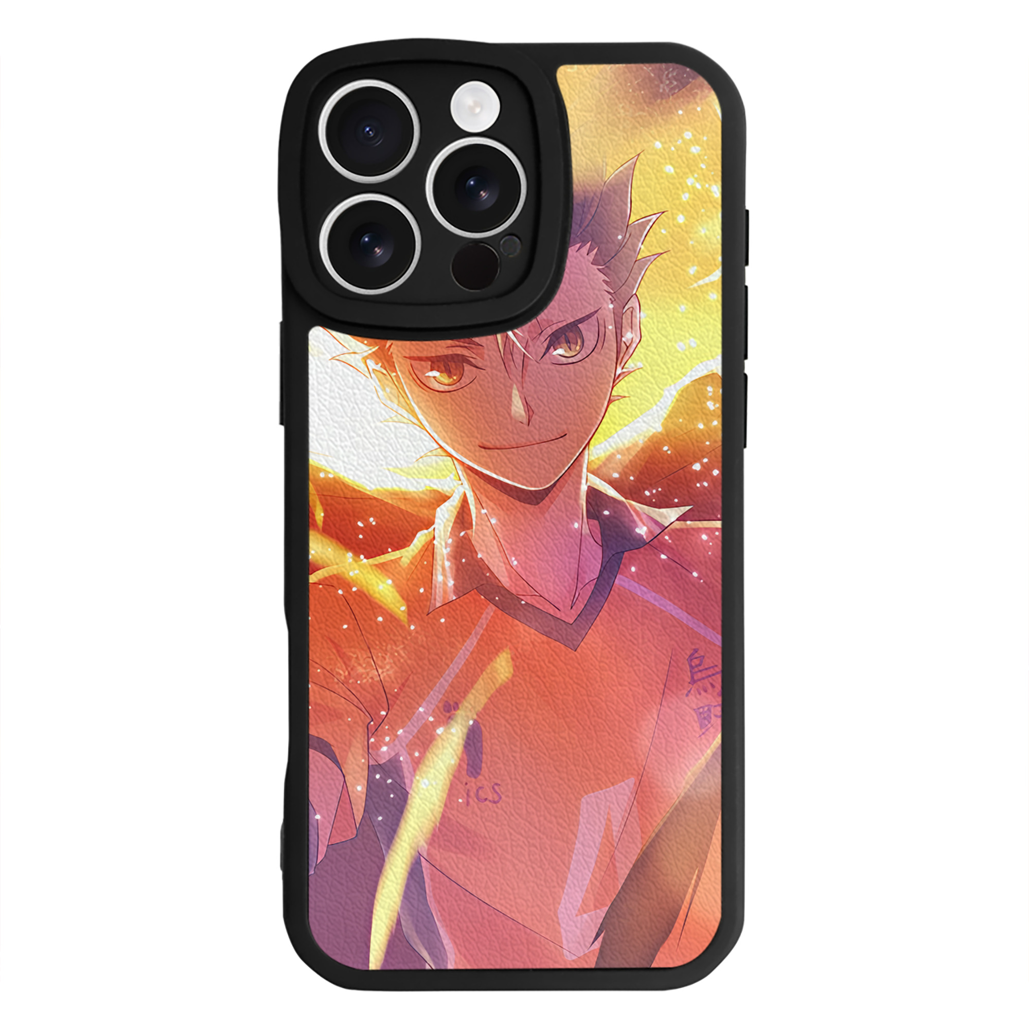（画像用） ハイキュー!! Haikyu!! 【iPhone 16シリーズ対応】シリコンスマホケース（レザー調） 材質：シリコン